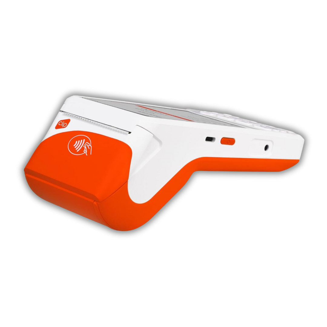 Clip Ultra – Nuevo Modelo Resistente a Golpes y Salpicaduras, Teclado Físico, Batería Larga, Internet Ilimitado e Impresora Integrad