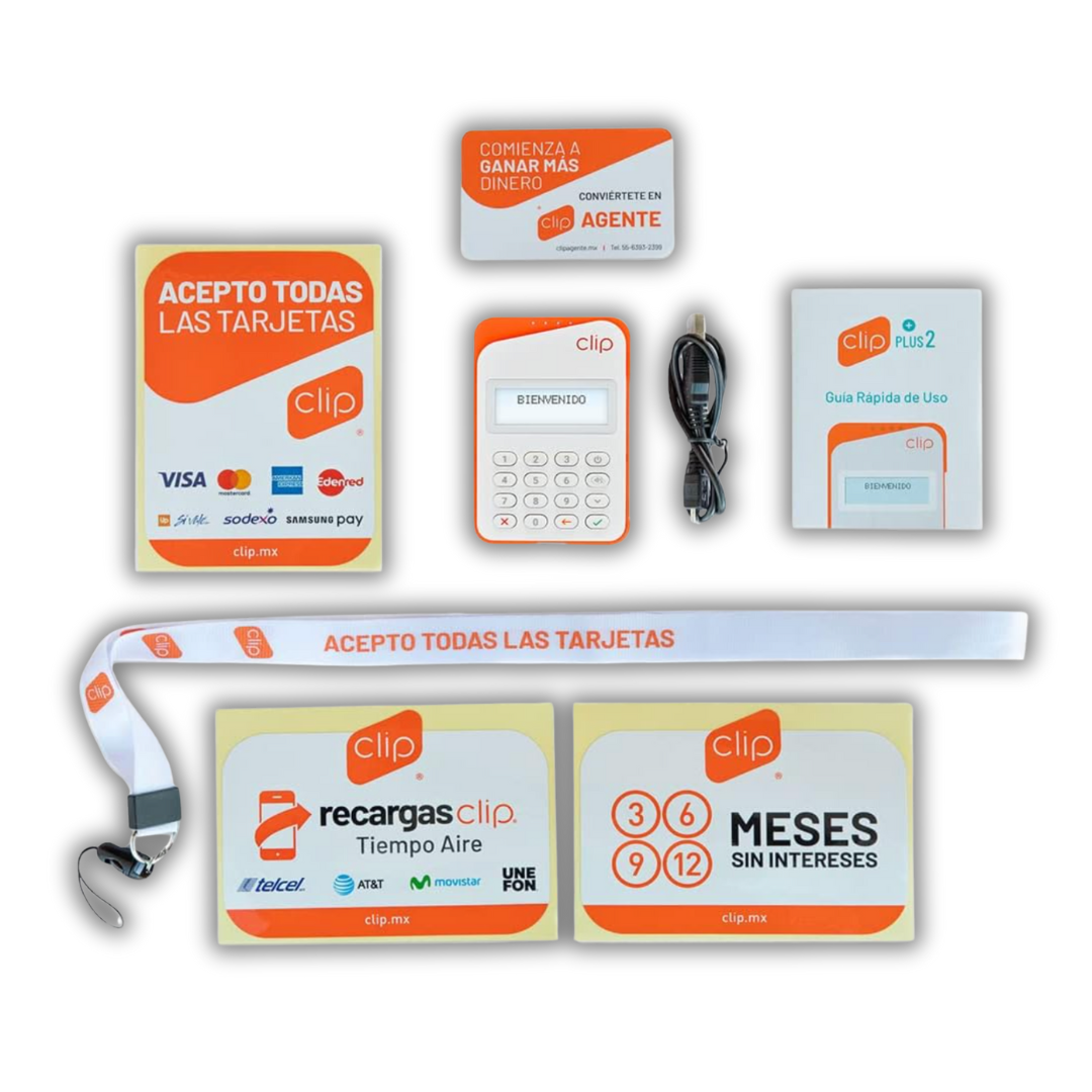 Clip Plus 2 – Lector de tarjetas portátil, confiable y listo para vender
