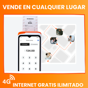 Clip Total 2: Terminal de Cobro con Pantalla Táctil, Conectividad 4G y Tickets